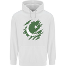 Torn Pakistan Flag Pakistani Day Football Mens 80% Cotton Hoodie White