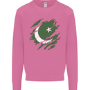 Torn Pakistan Flag Pakistani Day Football Mens Sweatshirt Jumper Azalea