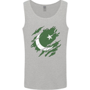 Torn Pakistan Flag Pakistani Day Football Mens Vest Tank Top Sports Grey