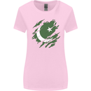 Torn Pakistan Flag Pakistani Day Football Womens Wider Cut T-Shirt Light Pink
