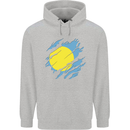 Torn Palau Flag Palauan Day Football Childrens Kids Hoodie Sports Grey