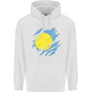 Torn Palau Flag Palauan Day Football Childrens Kids Hoodie White