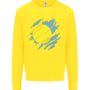 Torn Palau Flag Palauan Day Football Kids Sweatshirt Jumper Yellow