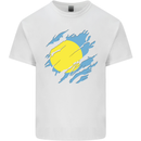 Torn Palau Flag Palauan Day Football Kids T-Shirt Childrens White