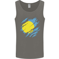 Torn Palau Flag Palauan Day Football Mens Vest Tank Top Charcoal