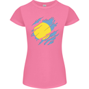 Torn Palau Flag Palauan Day Football Womens Petite Cut T-Shirt Azalea