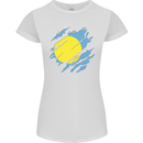 Torn Palau Flag Palauan Day Football Womens Petite Cut T-Shirt White
