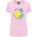 Torn Palau Flag Palauan Day Football Womens Wider Cut T-Shirt Light Pink