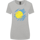 Torn Palau Flag Palauan Day Football Womens Wider Cut T-Shirt Sports Grey
