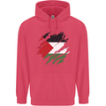 Torn Palestine Flag Palestinian Day Football Childrens Kids Hoodie Heliconia