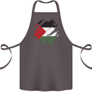 Torn Palestine Flag Palestinian Day Football Cotton Apron 100% Organic Dark Grey