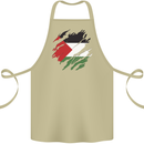 Torn Palestine Flag Palestinian Day Football Cotton Apron 100% Organic Khaki
