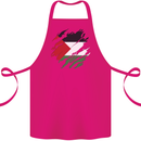 Torn Palestine Flag Palestinian Day Football Cotton Apron 100% Organic Pink