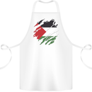 Torn Palestine Flag Palestinian Day Football Cotton Apron 100% Organic White