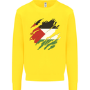 Torn Palestine Flag Palestinian Day Football Kids Sweatshirt Jumper Yellow