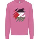 Torn Palestine Flag Palestinian Day Football Mens Sweatshirt Jumper Azalea