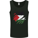 Torn Palestine Flag Palestinian Day Football Mens Vest Tank Top Black