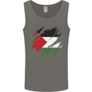 Torn Palestine Flag Palestinian Day Football Mens Vest Tank Top Charcoal