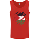 Torn Palestine Flag Palestinian Day Football Mens Vest Tank Top Red