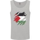 Torn Palestine Flag Palestinian Day Football Mens Vest Tank Top Sports Grey