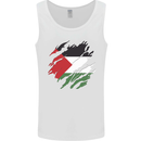 Torn Palestine Flag Palestinian Day Football Mens Vest Tank Top White