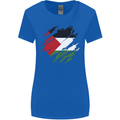 Torn Palestine Flag Palestinian Day Football Womens Wider Cut T-Shirt Royal Blue