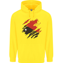 Torn Papua New Guinea Flag Day Football Childrens Kids Hoodie Yellow