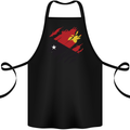 Torn Papua New Guinea Flag Day Football Cotton Apron 100% Organic Black