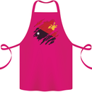 Torn Papua New Guinea Flag Day Football Cotton Apron 100% Organic Pink