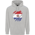 Torn Paraguay Flag Paraguayan Day Football Childrens Kids Hoodie Sports Grey
