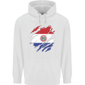 Torn Paraguay Flag Paraguayan Day Football Childrens Kids Hoodie White
