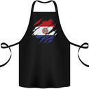 Torn Paraguay Flag Paraguayan Day Football Cotton Apron 100% Organic Black