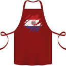 Torn Paraguay Flag Paraguayan Day Football Cotton Apron 100% Organic Maroon