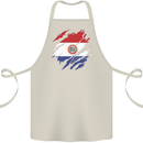 Torn Paraguay Flag Paraguayan Day Football Cotton Apron 100% Organic Natural
