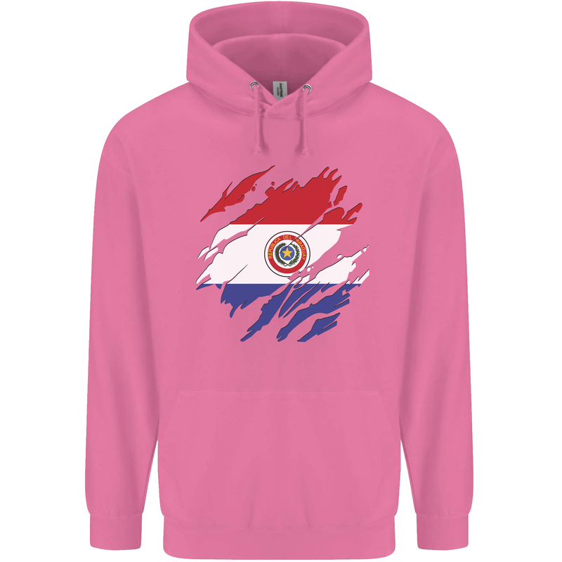 Torn Paraguay Flag Paraguayan Day Football Mens 80% Cotton Hoodie Azelea
