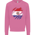 Torn Paraguay Flag Paraguayan Day Football Mens Sweatshirt Jumper Azalea