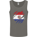 Torn Paraguay Flag Paraguayan Day Football Mens Vest Tank Top Charcoal