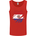 Torn Paraguay Flag Paraguayan Day Football Mens Vest Tank Top Red