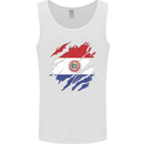 Torn Paraguay Flag Paraguayan Day Football Mens Vest Tank Top White