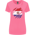 Torn Paraguay Flag Paraguayan Day Football Womens Wider Cut T-Shirt Azalea