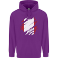 Torn Peru Flag Peruvian Day Football Childrens Kids Hoodie Purple