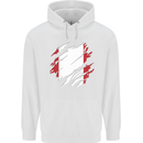 Torn Peru Flag Peruvian Day Football Childrens Kids Hoodie White