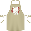 Torn Peru Flag Peruvian Day Football Cotton Apron 100% Organic Khaki