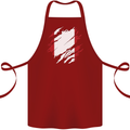 Torn Peru Flag Peruvian Day Football Cotton Apron 100% Organic Maroon