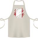 Torn Peru Flag Peruvian Day Football Cotton Apron 100% Organic Natural