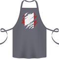 Torn Peru Flag Peruvian Day Football Cotton Apron 100% Organic Steel