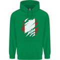Torn Peru Flag Peruvian Day Football Mens 80% Cotton Hoodie Irish Green