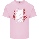 Torn Peru Flag Peruvian Day Football Mens Cotton T-Shirt Tee Top Light Pink