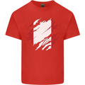 Torn Peru Flag Peruvian Day Football Mens Cotton T-Shirt Tee Top Red