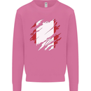 Torn Peru Flag Peruvian Day Football Mens Sweatshirt Jumper Azalea